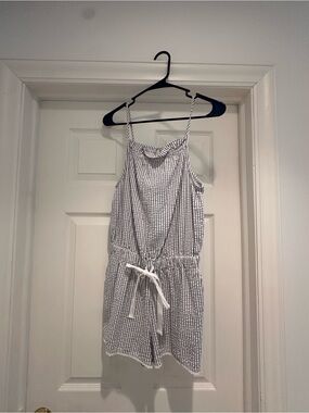 Loft women’s Romper - Blue & White